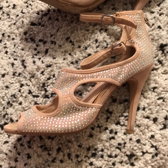 Just In✨ Suede Bling Heels - Picture 3 of 10